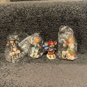 Vintage Bradford Christmas Ornaments Hong Kong 80s